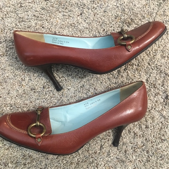 Coach Brown Leather Heels - Made in Italy … - Picture 1 of 7